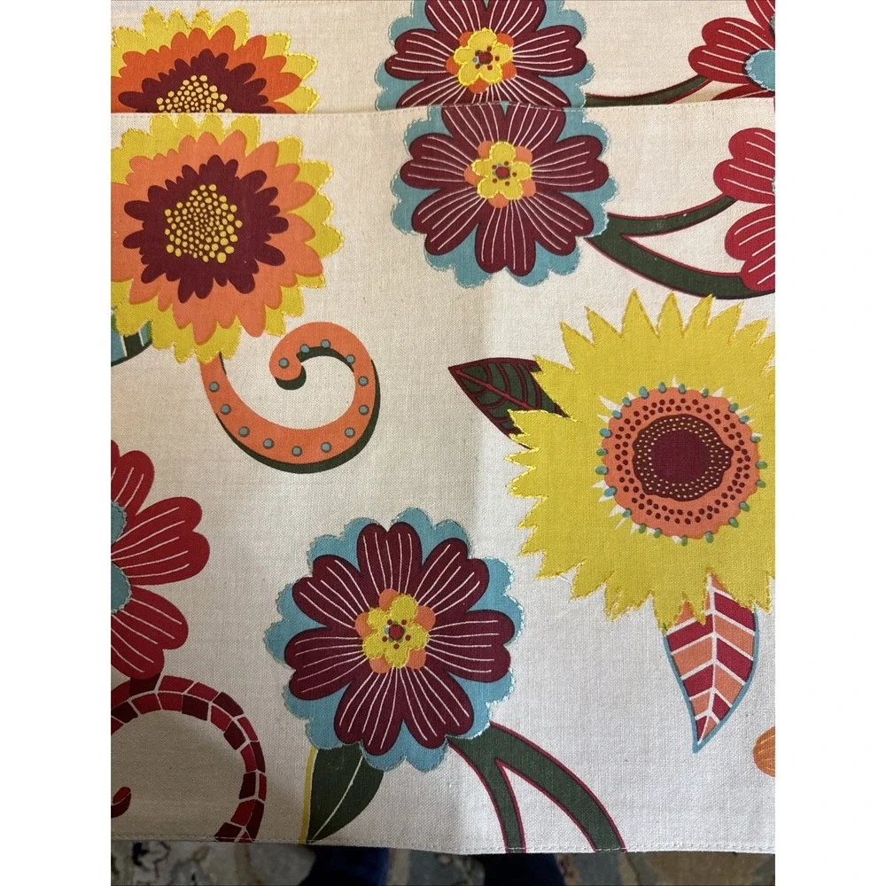 Harvest Season Set Of Four Placemats Fall Colors Fabric